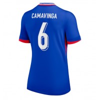 Camisa de time de futebol França Eduardo Camavinga #6 Replicas 1º Equipamento Feminina Europeu 2024 Manga Curta